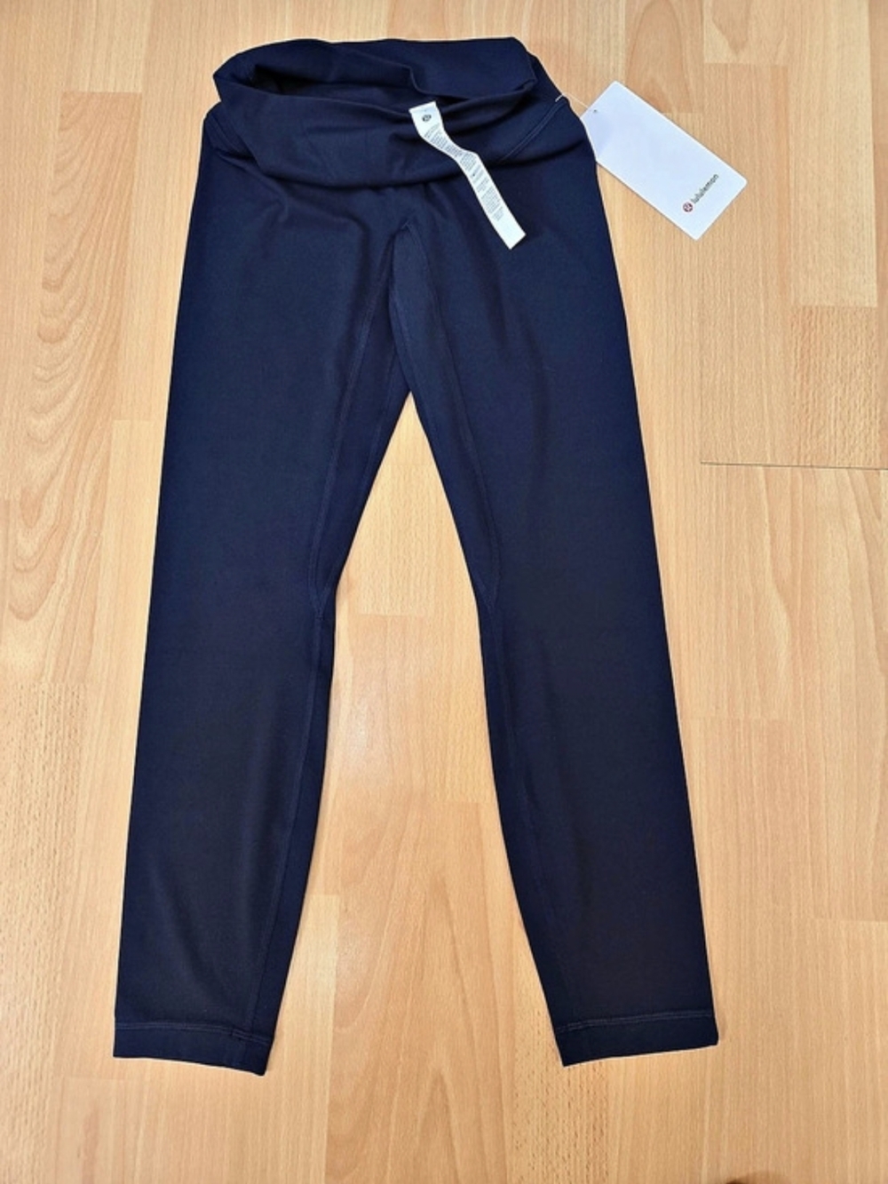 lululemon Groove Nulu Foldover-Waist Flared Pant Leggings Blue 4